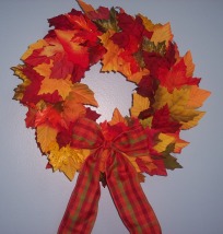 fall craft idea - how to make a wreath